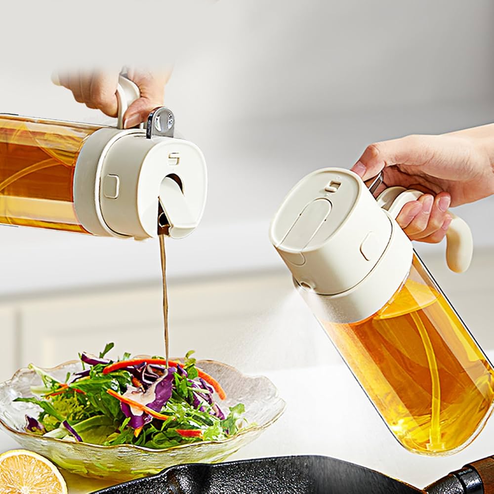 Amazon.co.jp: ZASA 2way オイルボトル 550ml オイルスプレー 調味料